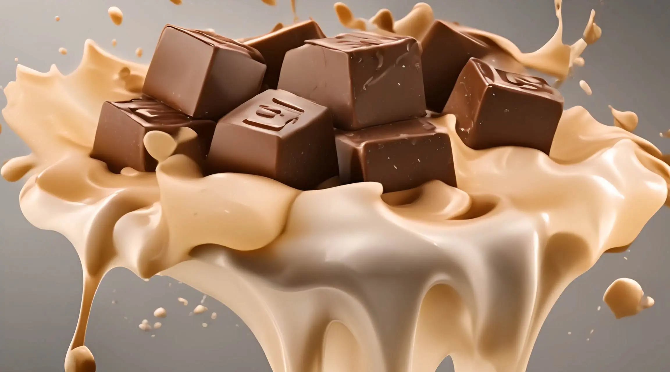 Luxury Chocolate and Milk Swirl Stock Video